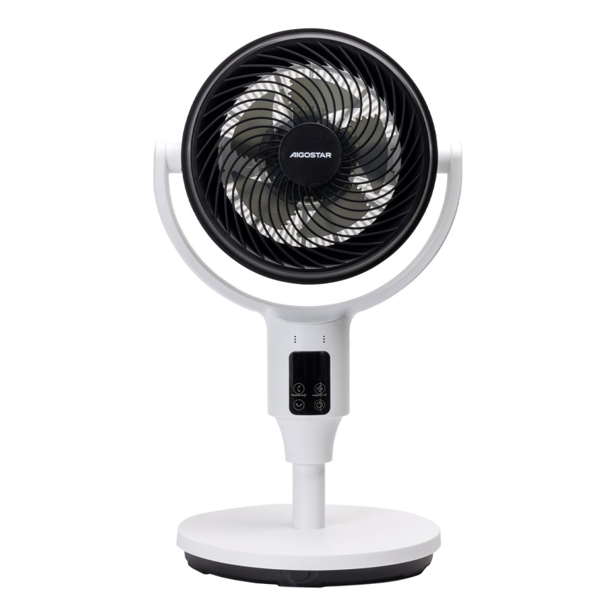 Aigostar - Ventilatore da terra 24W/230V 108 cm bianco