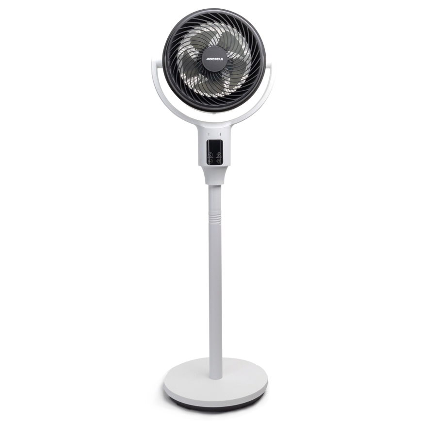 Aigostar - Ventilatore da terra 24W/230V 108 cm bianco