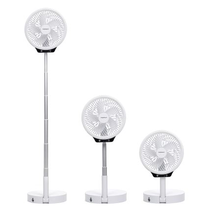 Aigostar - Ventilatore pieghevole wireless LED con porta USB 6,5W/5V