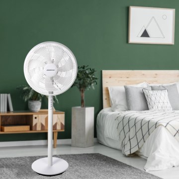 Aigostar - Ventilatore su piedistallo 45W/230V diam. 35 cm bianco