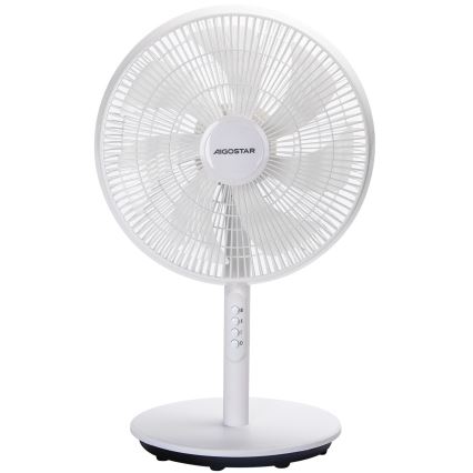 Aigostar - Ventilatore su piedistallo 45W/230V diam. 35 cm bianco