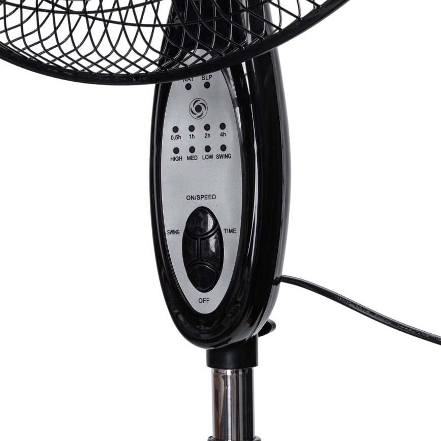 Aigostar - Ventilatore da piantana 60W/230V 130 cm nero + telecomando