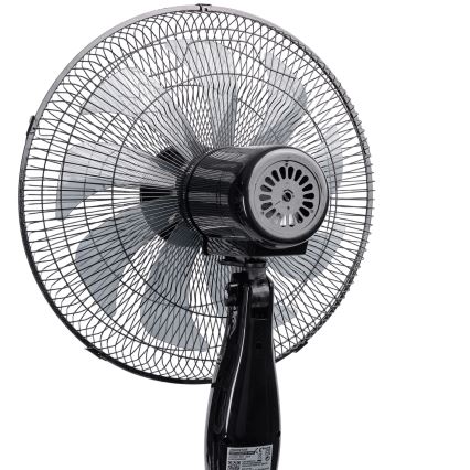 Aigostar - Ventilatore da piantana 60W/230V 130 cm nero + telecomando