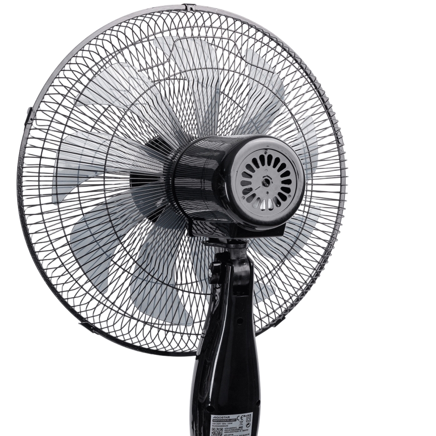 Aigostar - Ventilatore da piantana 60W/230V 130 cm nero + telecomando