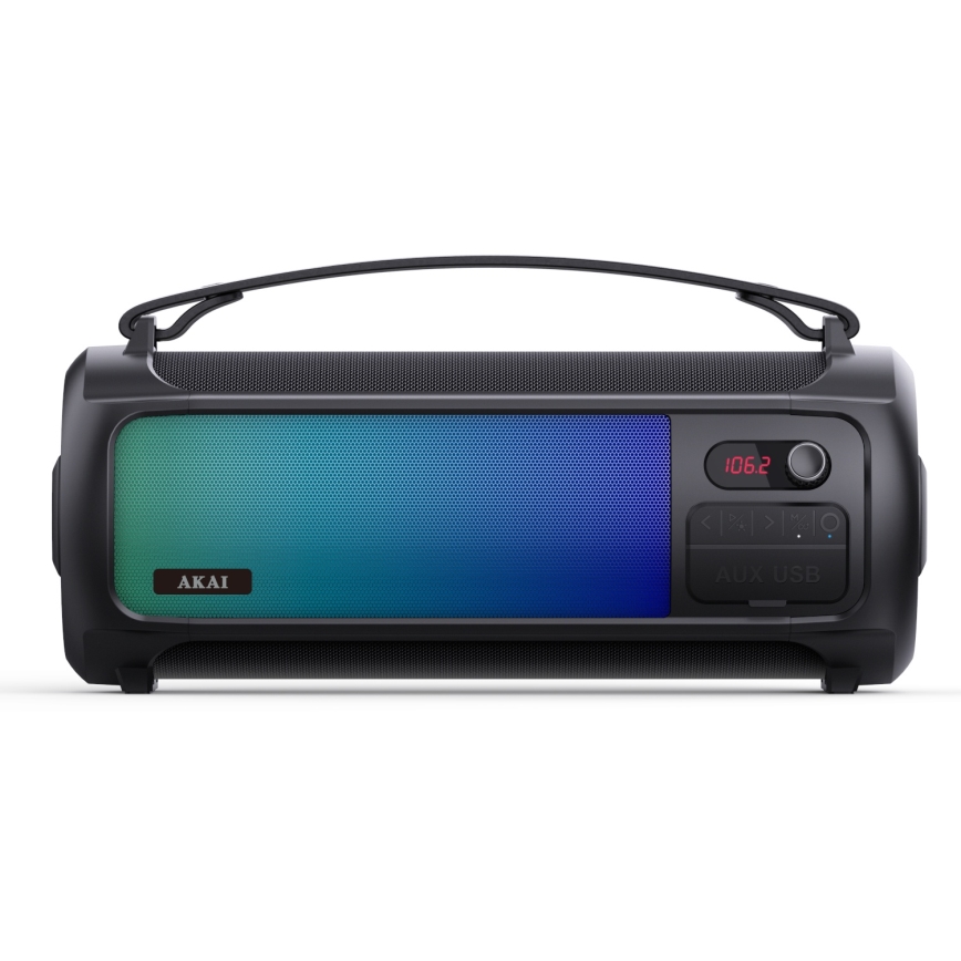 AKAI ABTS-35 - Altoparlante wireless con illuminazione RGB 10W/3000 mAh