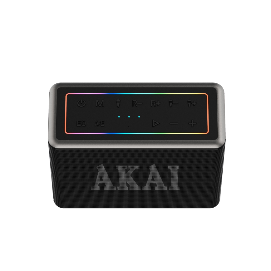 AKAI ABTSW-120 - Altoparlante wireless con due microfoni, 80 W, batteria da 4000 mAh, IPX6