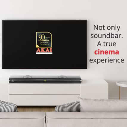 AKAI ASB-29 - Soundbar con subwoofer attivo 120W/230V + telecomando