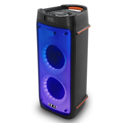 AKAI PARTY BOX 810 - Altoparlante wireless 65W/230V 5000 mAh + telecomando