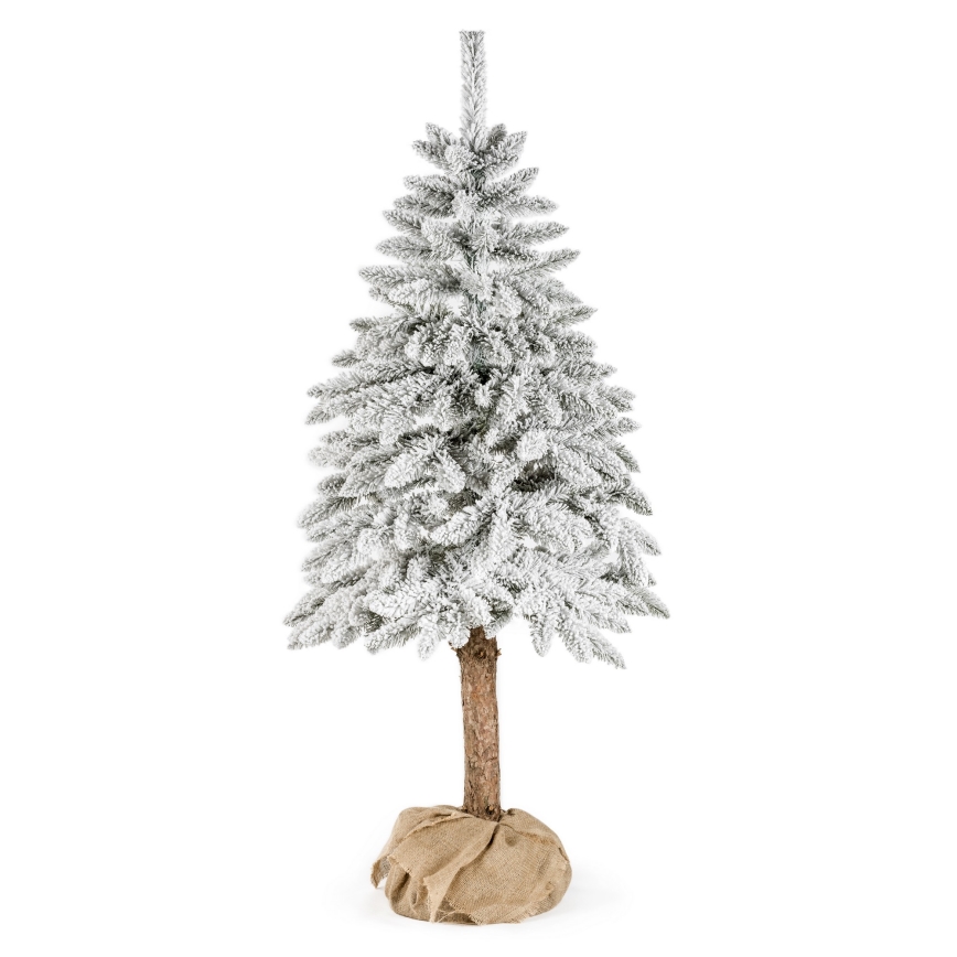 Albero di Natale su tronco NATURAL WITH SNOW 180 cm abete rosso