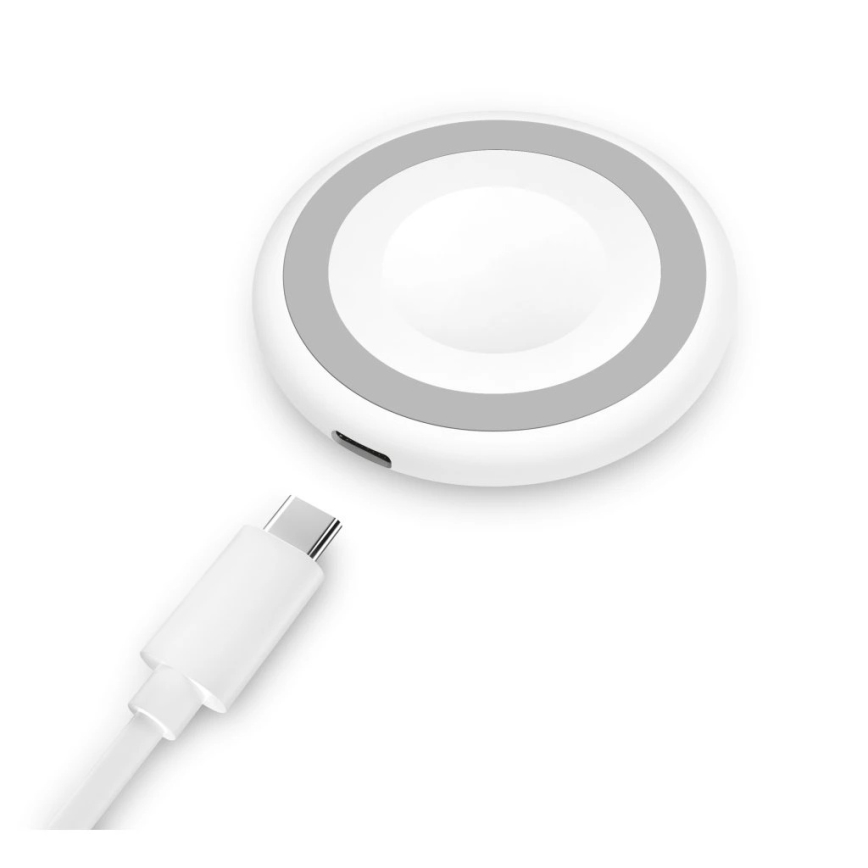 Aligator AMS08WT - Caricabatterie wireless MagSafe 3-in-1 15W bianco