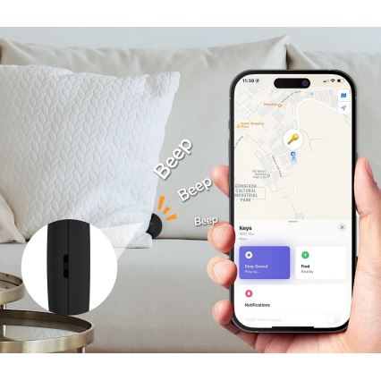 Aligator APD001 - Localizzatore Life Tag 1xCR2032 IP65 nero