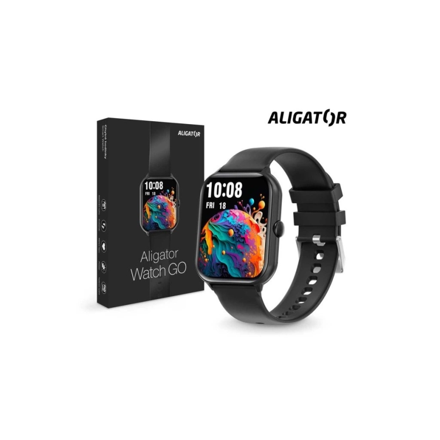 Aligator AW10BK - Smartwatch Watch GO 220 mAh IP67 nero