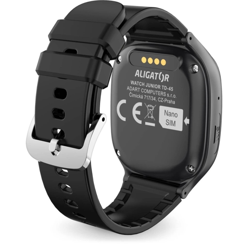 Aligator AW11BK - Smartwatch Watch Junior 2 450 mAh IP67 Wi-Fi nero