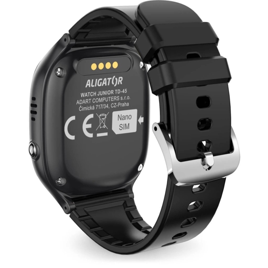 Aligator AW11BK - Smartwatch Watch Junior 2 450 mAh IP67 Wi-Fi nero