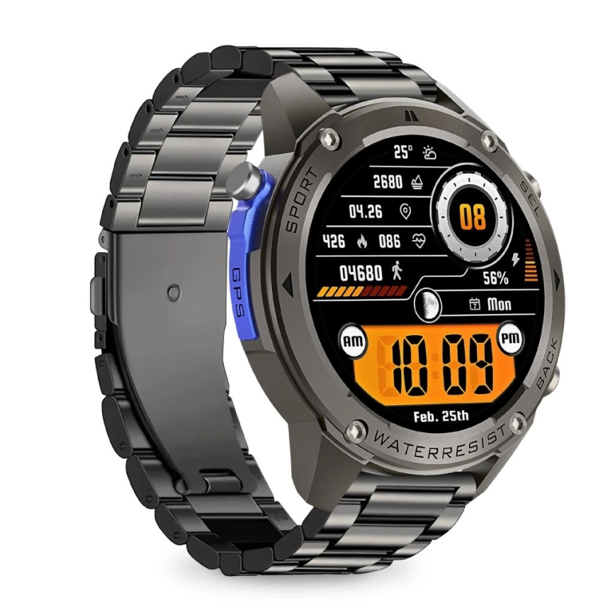 Aligator AW12BK - Smartwatch Watch GPS 500 mAh IP69K nero
