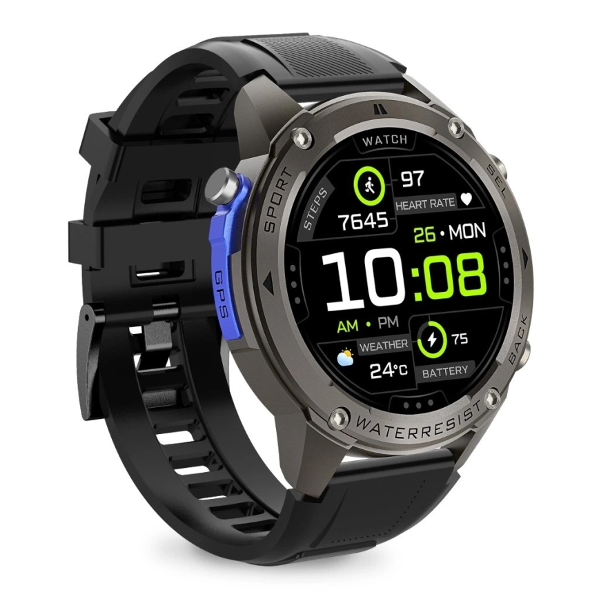 Aligator AW12BK - Smartwatch Watch GPS 500 mAh IP69K nero