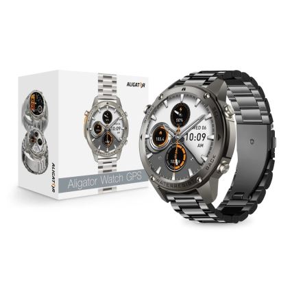 Aligator AW12BK - Smartwatch Watch GPS 500 mAh IP69K nero