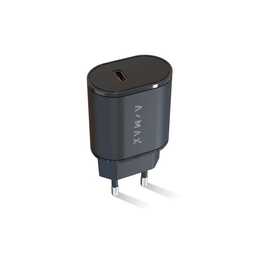 Aligator AX0002V - Adattatore di ricarica rapida A-MAX Power Delivery 20W USB-C nero
