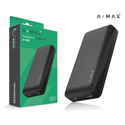 Aligator AX0003 - Power Bank A-MAX 10000 mAh 3,7 V nero