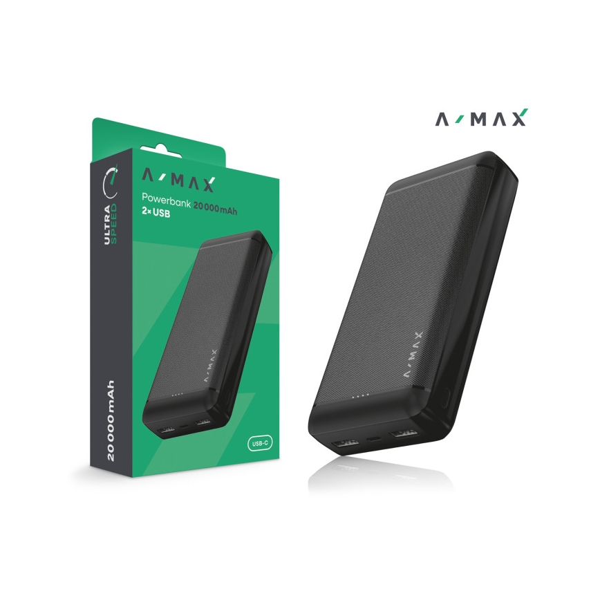 Aligator AX0003 - Power Bank A-MAX 10000 mAh 3,7 V nero