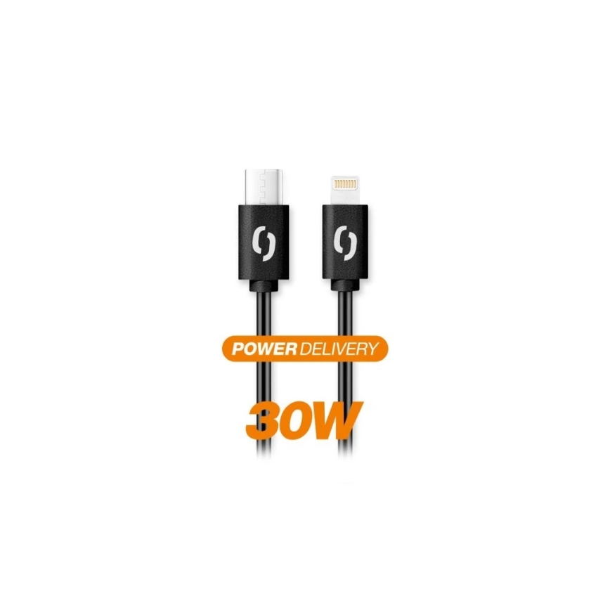 Aligator DATKP50 - cavo USB USB-C / Lightning 30 W Power Delivery 1,5 m nero