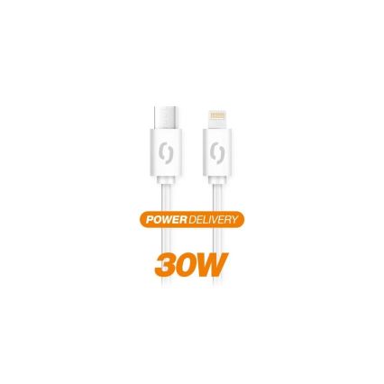 Aligator DATKP51 - cavo USB USB-C/Lightning 30 W Power Delivery, 1,5 m, bianco
