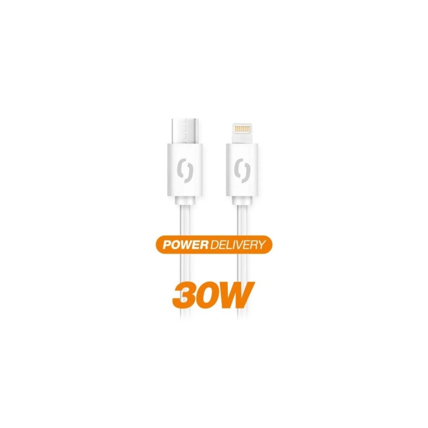 Aligator DATKP51 - cavo USB USB-C/Lightning 30 W Power Delivery, 1,5 m, bianco