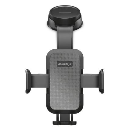 Aligator HA25 - Supporto auto per smartphone con braccio flessibile, nero