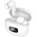 Aligator TWS08WT - Auricolari True Wireless con ANC (cancellazione attiva del rumore), batteria da 200 mAh + 2x 30 mAh, IP40, bianchi