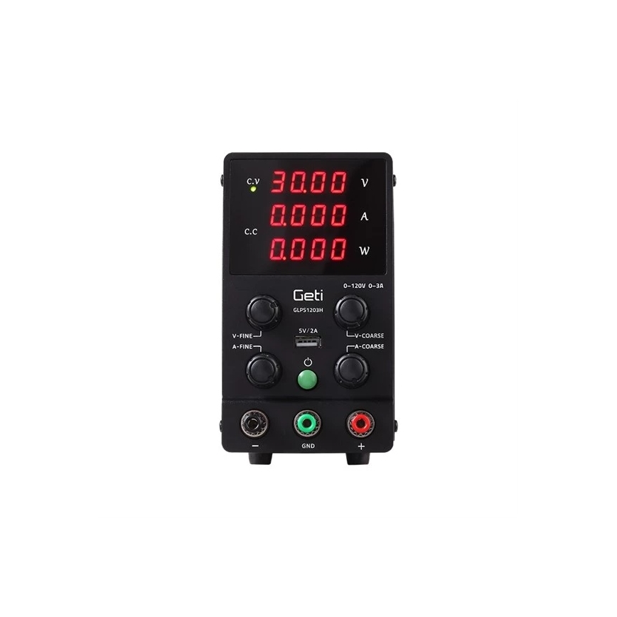 Alimentatore da laboratorio GETI GLPS1203H 0-120V/0-3A