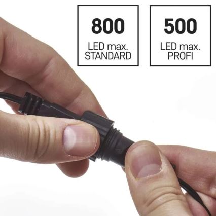 Alimentatore per catene luminose natalizie 230V, IP44 — sicuro e resistente alle intemperie