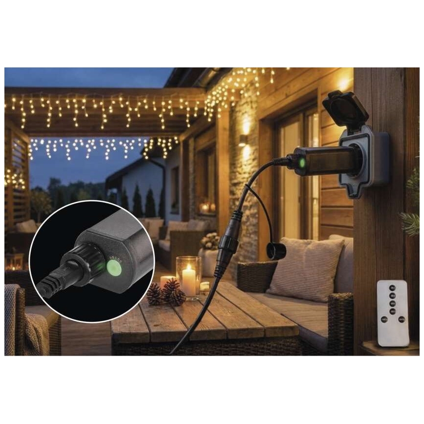Alimentatore per luci natalizie collegabili 80V IP44