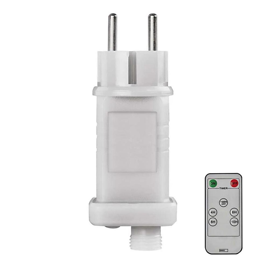 Alimentazione elettrica per connection of Natale lampade 230V IP44 + telecomando