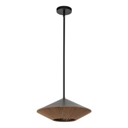 Alora Mood - Lampadario a sospensione con supporto rigido DAPHNE 1xE27/60W/230V diametro 38,1 cm nero