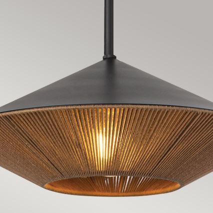 Alora Mood - Lampadario a sospensione con supporto rigido DAPHNE 1xE27/60W/230V diametro 38,1 cm nero