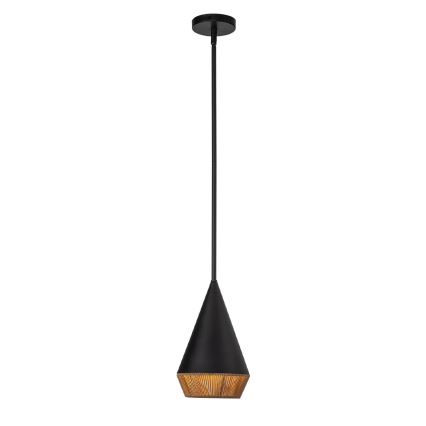 Alora Mood - Lampada a sospensione su asta DAPHNE 1xE27/60W/230V Ø 18,1 cm nero/marrone