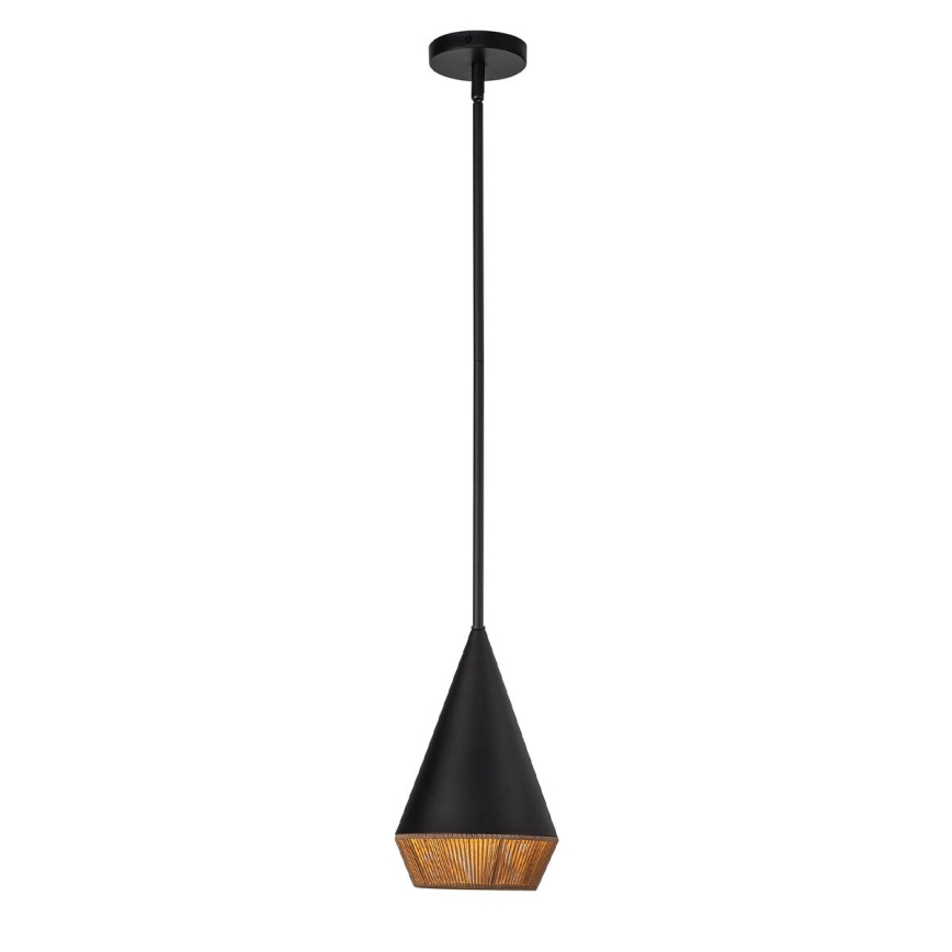 Alora Mood - Lampada a sospensione su asta DAPHNE 1xE27/60W/230V Ø 18,1 cm nero/marrone