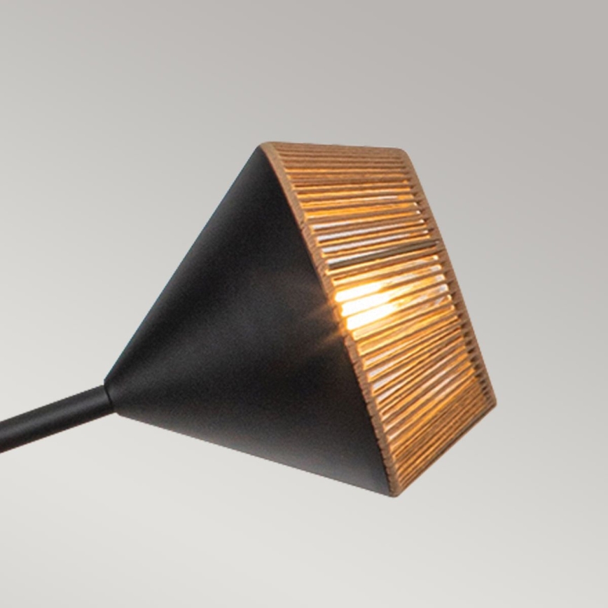 Alora Mood - Lampadario a stelo DAPHNE 6xE14/40W/230V nero/marrone