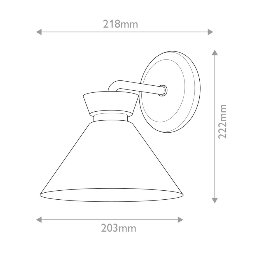 Alora Mood - HALSTON Lampada da parete 1xE14/40W/230V Oro