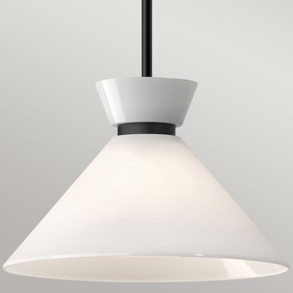 Alora Mood - Lampada a sospensione con asta HALSTON 1xE27/60W/230V nero