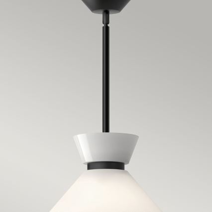 Alora Mood - Lampada a sospensione con asta HALSTON 1xE27/60W/230V nero