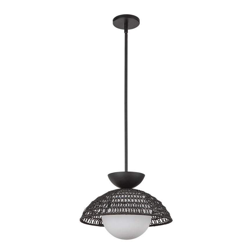 Alora Mood - Lampadario su asta PERTH 1xE27/60W/230V Ø 37,5 cm nero