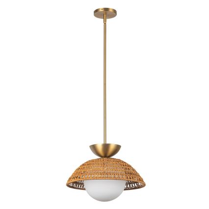 Alora Mood - Lampada a sospensione con asta PERTH 1xE27/60W/230V Ø 37,5 cm dorata