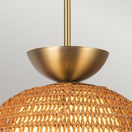 Alora Mood - Lampada a sospensione con asta PERTH 1xE27/60W/230V Ø 37,5 cm dorata