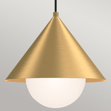 Alora Mood - Lampada a sospensione su cavo REMYCK 1xE27/60W/230V Ø 34,3 cm dorata