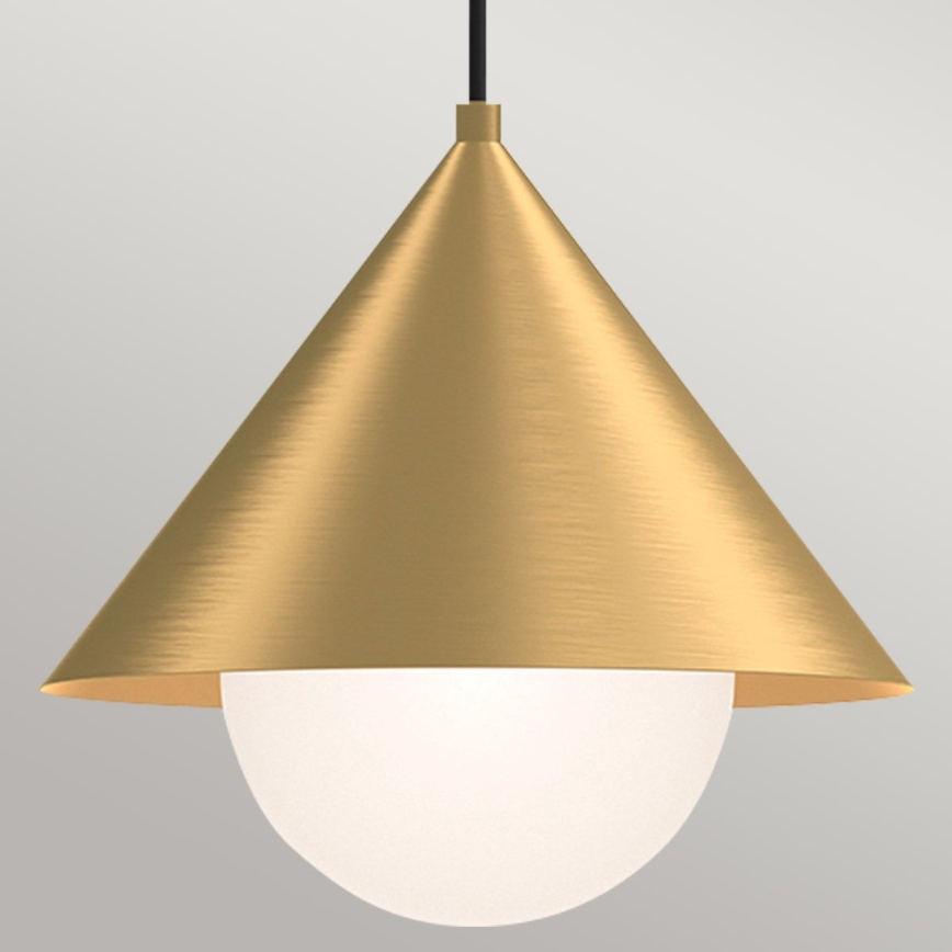 Alora Mood - Lampada a sospensione su cavo REMYCK 1xE27/60W/230V Ø 34,3 cm dorata