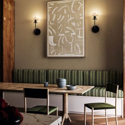 Alora Mood - Applique SYLVIA 1xE14/40W/230V nero