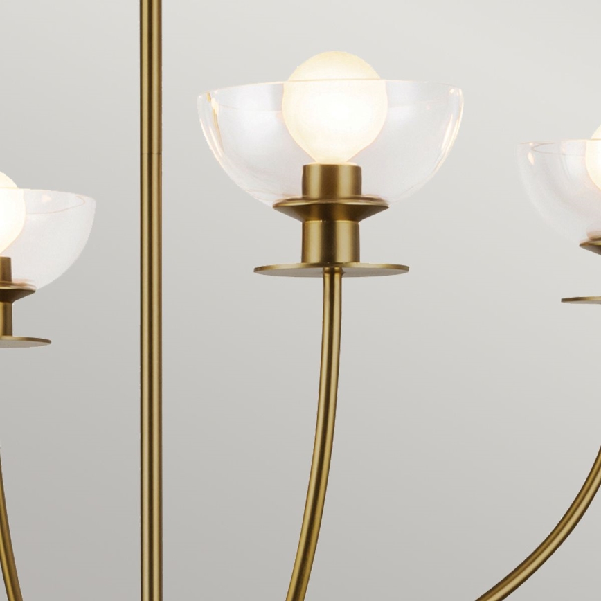 Alora Mood - Lampadario a stelo SYLVIA 4xE14/40W/230V dorato