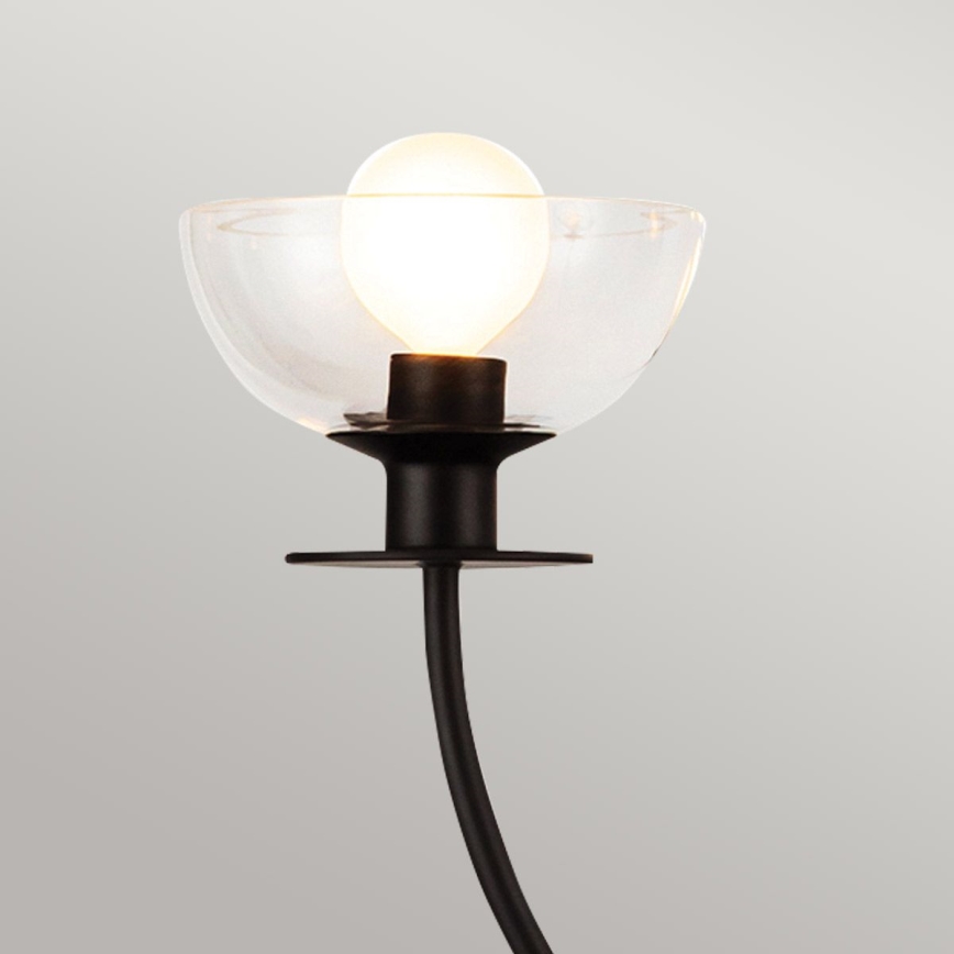 Alora Mood - Lampadario a stelo SYLVIA 4xE14/40W/230V nero