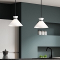 Alora Mood - Lampada a sospensione con asta HALSTON 1xE27/60W/230V nero